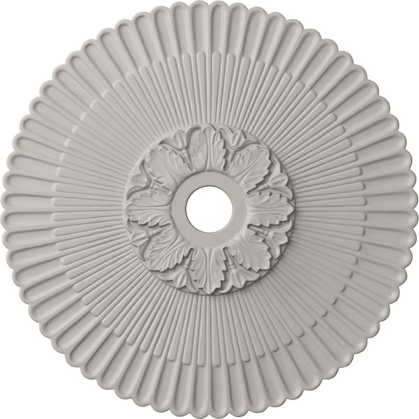 Ekena Millwork Melonie Ceiling Medallion (Fits Canopies up to 6 1/4"), 36 1/4"OD x 1 7/8"P, Ultra Pure White CM36MEUWF - main